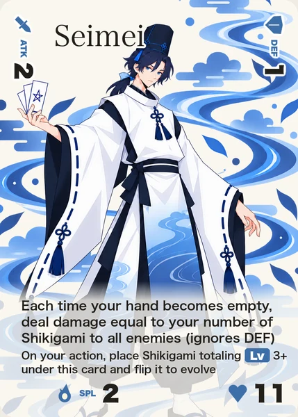 Seimei’s card