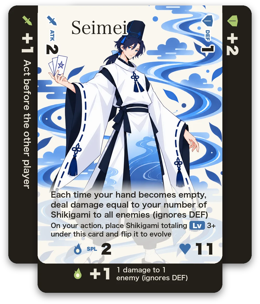 Seimei with 3 Equips tucked in