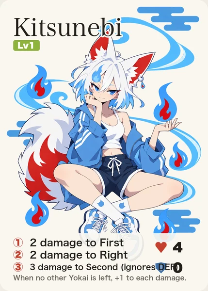 Kitsunebi, Yokai side